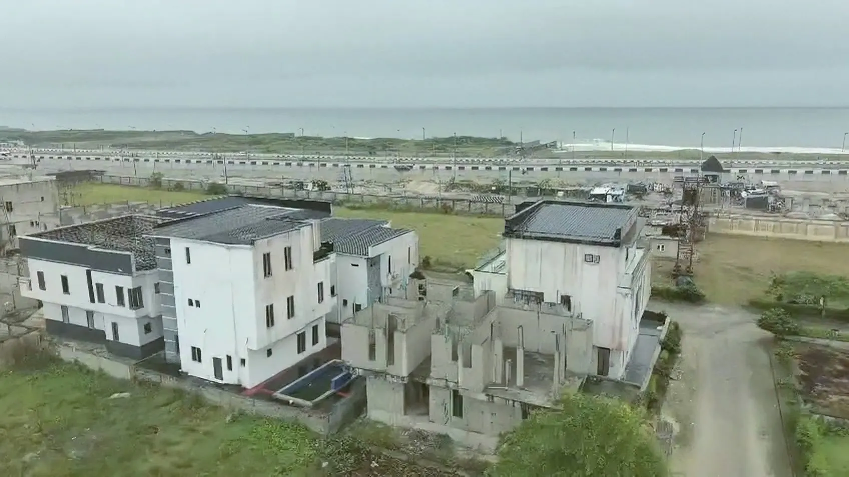 Aerial view over finished homes at LivingspringCourts-1