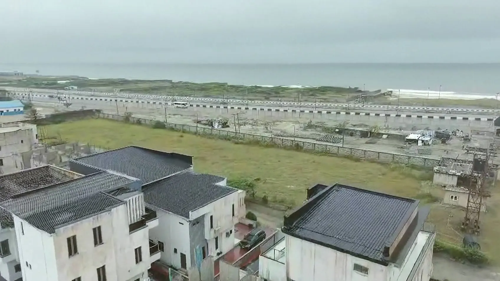 Looking out towards the ocean