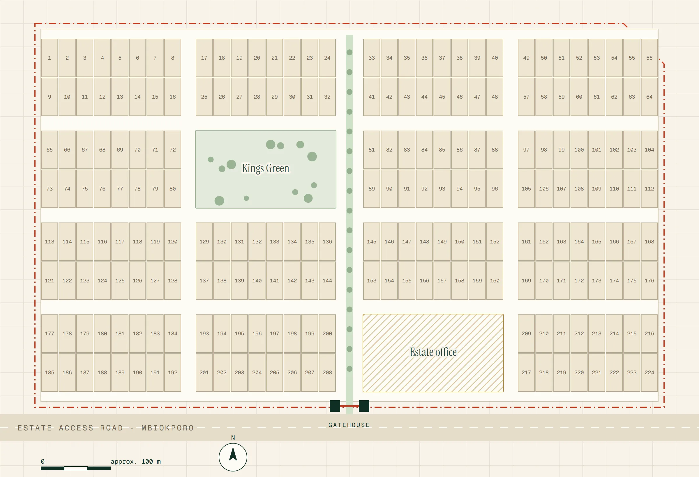 Indicative layout · Kingscourt, Uyo