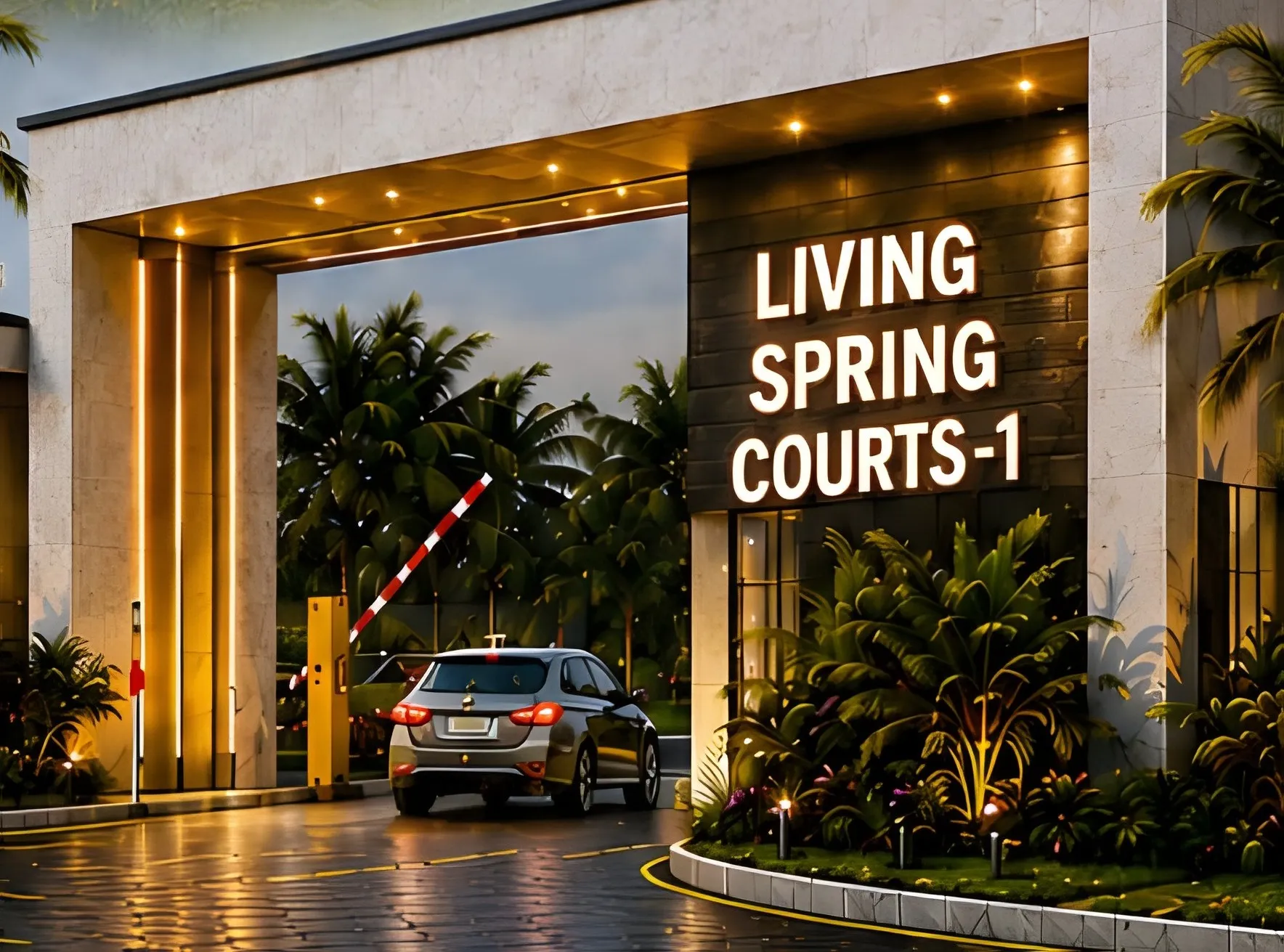 Design render · LivingspringCourts-1 gatehouse