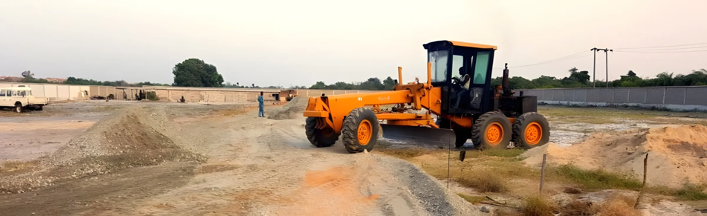 Site progress · Earthworks and grading