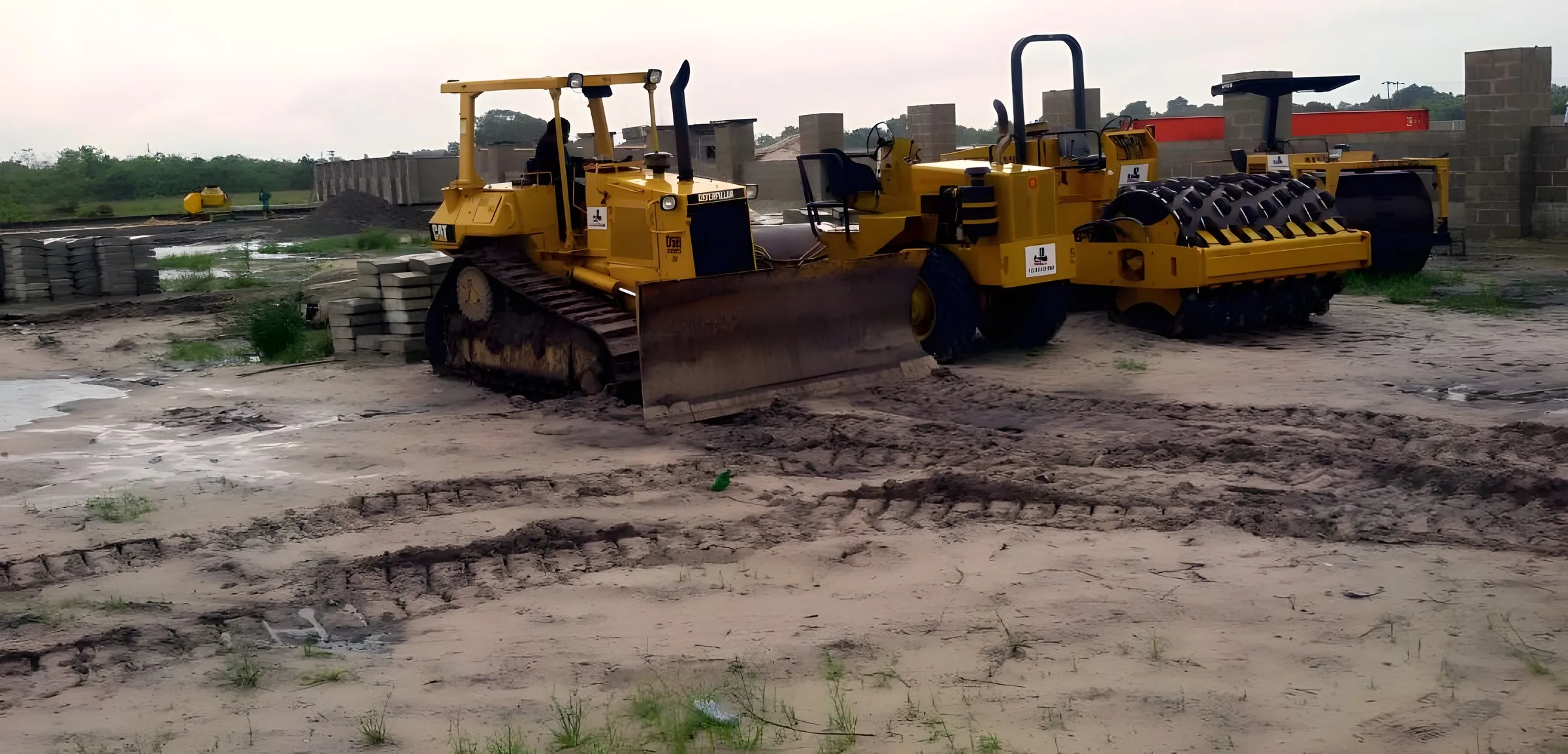 Site progress · Heavy plant on site