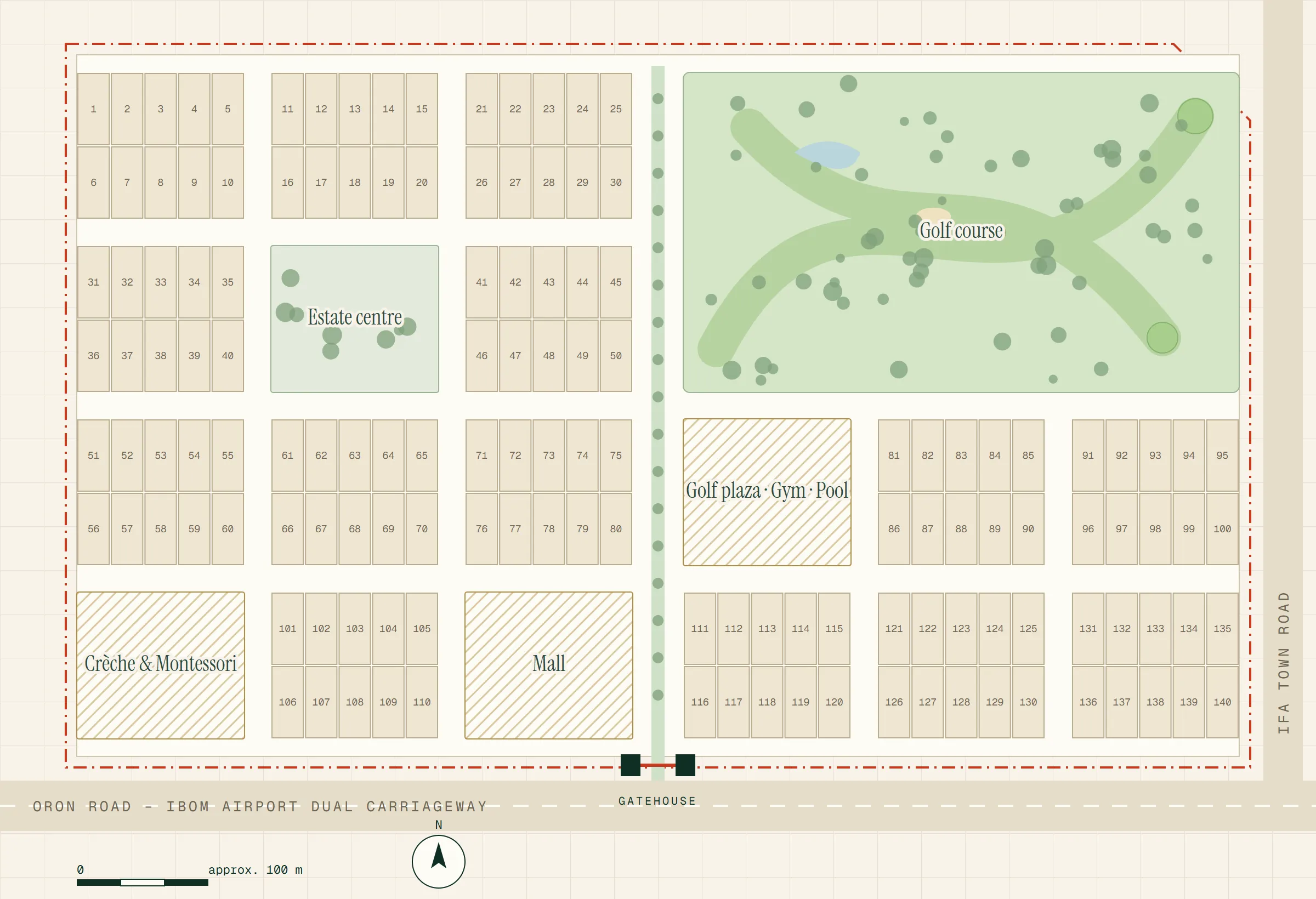 Indicative layout · PalmCity & Golf Resort